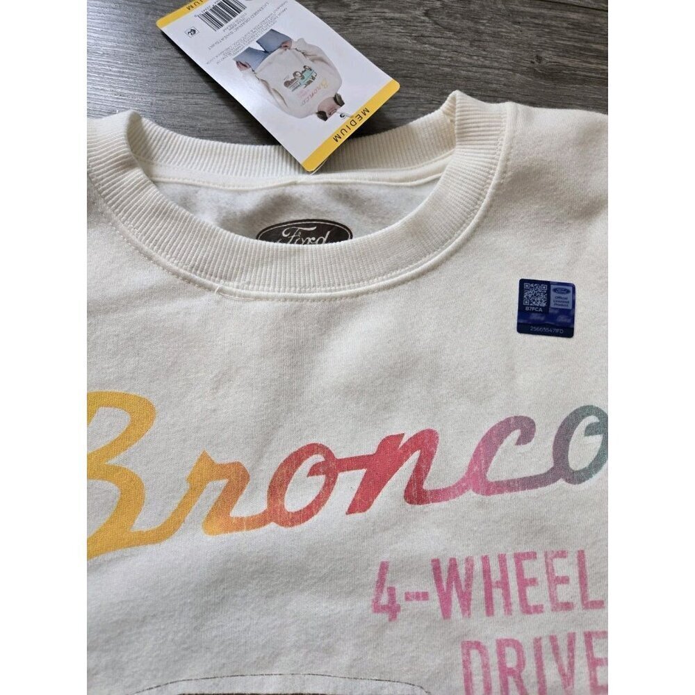 NWT Womens Ford Bronco Sweatshirt Womens Medium Official Licensed 4-wheel Drive - Picture 4 of 4